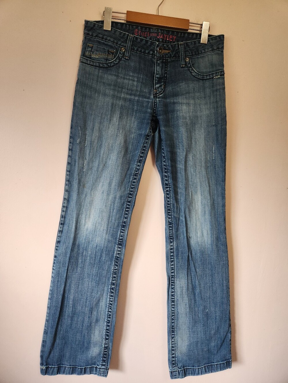 Cruel Denim Jayley Mid Rise Western Trouser Jeans Size 29/7 XL Extra Long